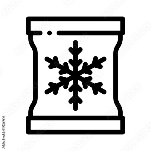 ice pack line icon