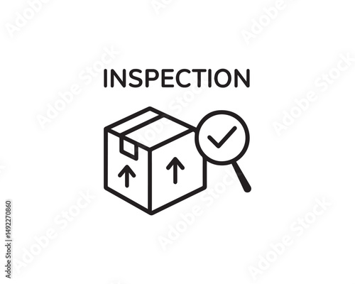 Inspection icon vector design illustration