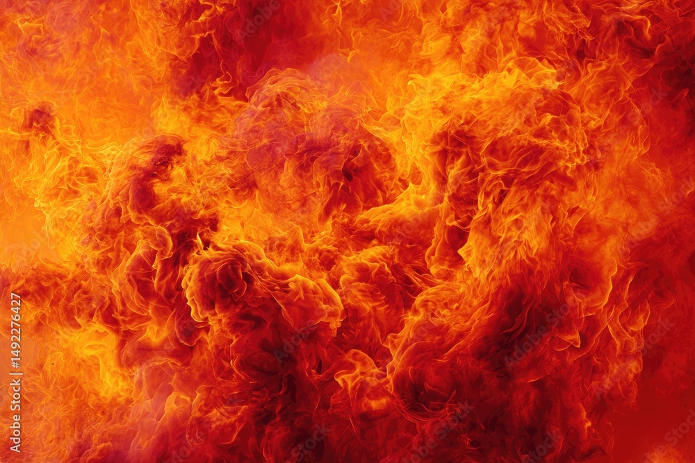Intense fire explosion Intense fire explosion