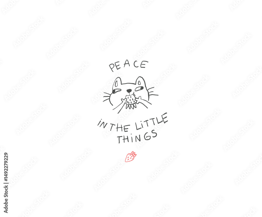 Minimalist Cat Sketch – Whimsical Hand Drawn Print Design Minimalist Cat Sketch – Whimsical Hand Drawn Print Design