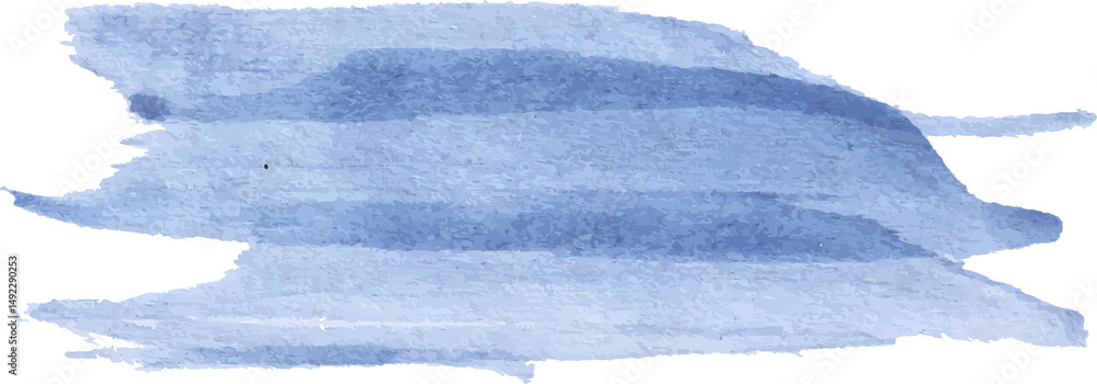 Fototapeta premium blue watercolor paint brush element