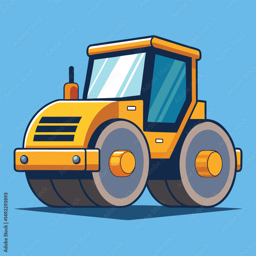 Road Roller Clipart Vector Illustration – Construction Equipment Graphic
Road Roller Clipart Vector Illustration – Construction Equipment Graphic
