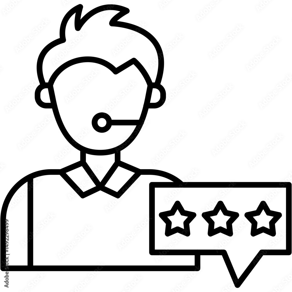 Obraz premium Service Rating Icon