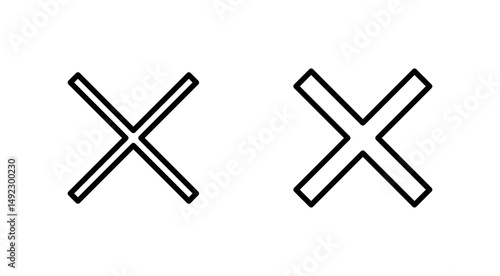 Close icon vector. Delete sign and symbol. cross sign