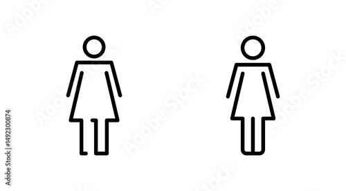 Female icon vector. woman sign and symbol