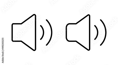 Speaker icon vector. volume sign and symbol. loudspeaker icon. sound symbol