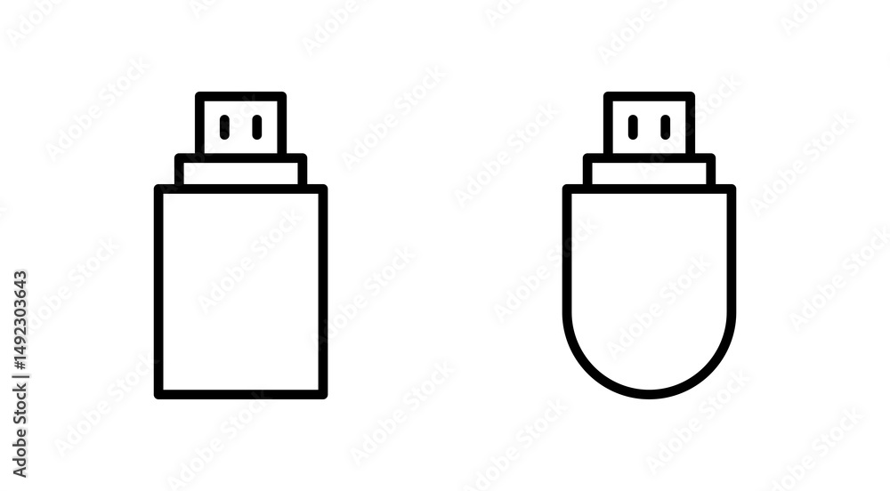Usb icon vector. Flash disk sign and symbol. flash drive sign. Usb icon vector. Flash disk sign and symbol. flash drive sign.