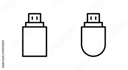 Usb icon vector. Flash disk sign and symbol. flash drive sign.