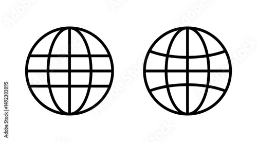 Web icon vector. go to web sign and symbol. web click icon. Global search icon