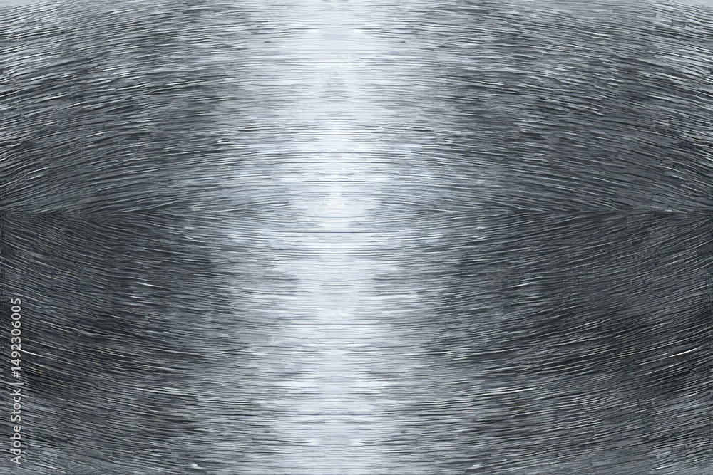 Fototapeta premium The texture of polished metal is showcased, along with a shiny steel background and a stainless steel metal background, as well as a gray foil leaf texture