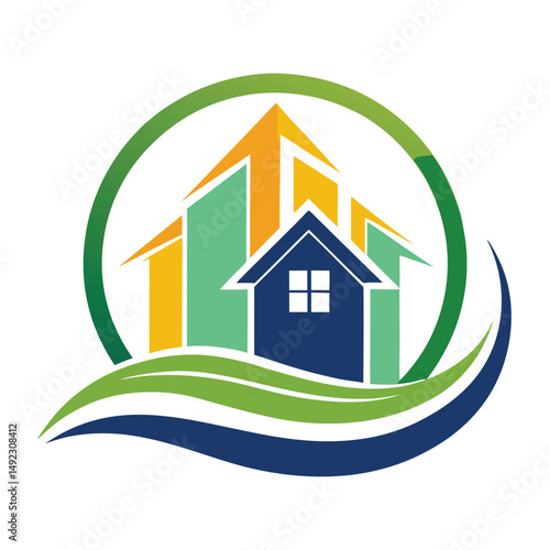 Real Estate Logo Design Concept – Modern Property Branding Vector

