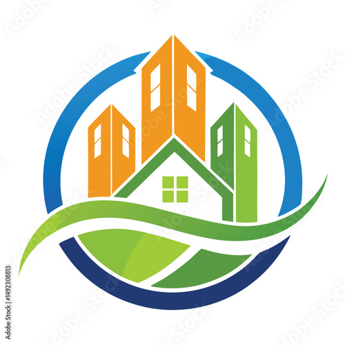 Real Estate Logo Design Concept – Modern Property Branding Vector

