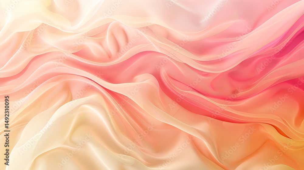 Fototapeta premium Smooth abstract gradient background with pastel colors and soft lighting. Minimal composition, ultra clean design, perfect for websites and app interfaces.