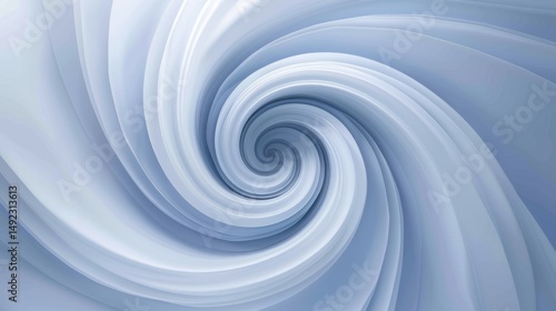 Clean and modern vortex swirl design in a single color scheme, featuring smooth lines, soft shadows, and subtle depth for elegant abstract backgrounds.