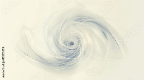 Clean and modern vortex swirl design in a single color scheme, featuring smooth lines, soft shadows, and subtle depth for elegant abstract backgrounds.