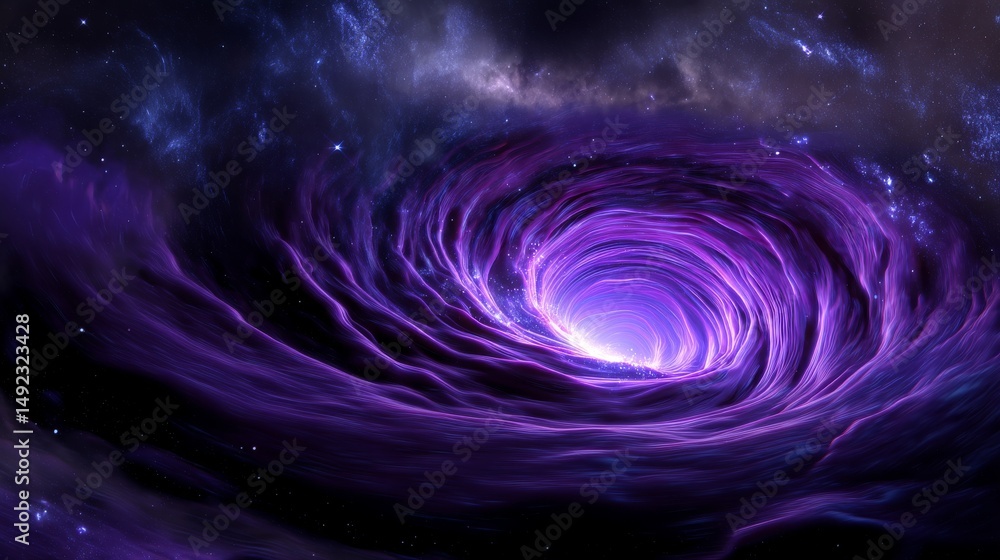 Cosmic Purple Vortex in Deep Space Cosmic Purple Vortex in Deep Space
