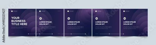 Editable Minimal Corporate Social Media Carousel Template. Microblog Carousel Template For Social Media Post. carousel slide background Layout for Instagram & LinkedIn.