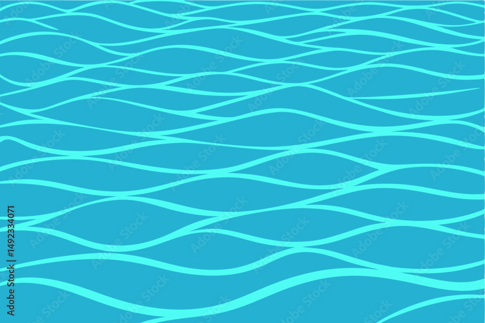 Fototapeta premium Abstract blue water wave pattern with transparent background