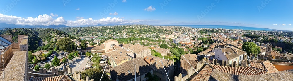 Fototapeta premium View on Cagnes-Sur-Mer, France.