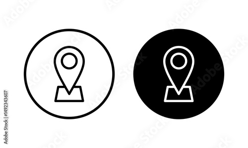 Address icon vector illustration. home location sign and symbol. pinpoint