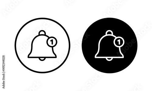Bell Icon vector illustration. Notification sign and symbol for web site design