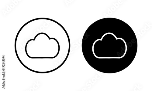 Cloud icon vector illustration. cloud sign and symbol