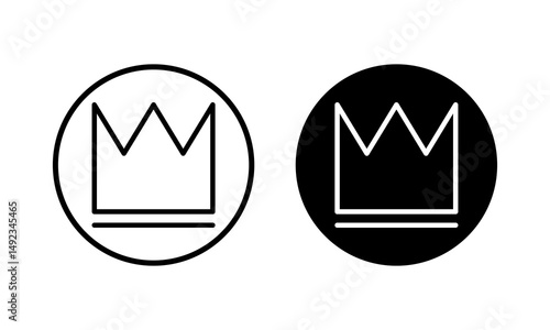 Crown icon vector illustration. crown sign and symbol