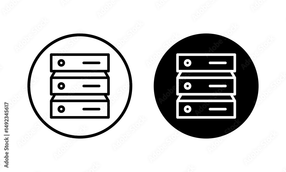 Database icon vector illustration. database sign and symbol Database icon vector illustration. database sign and symbol