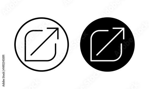External link icon vector illustration. link sign and symbol. hyperlink symbol