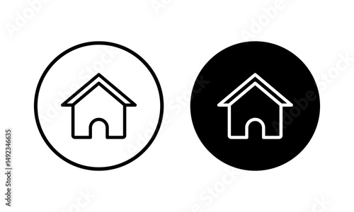 Home icon vector illustration. House sign and symbol