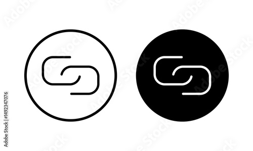 Link icon vector illustration. Hyperlink chain sign and symbol