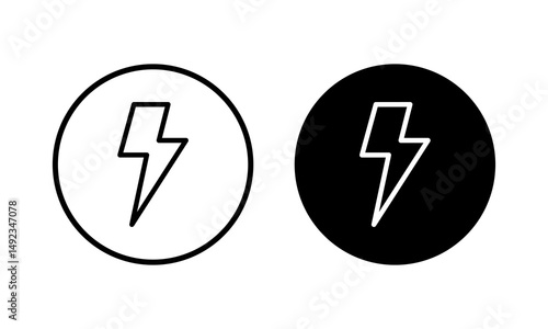 Free Download Lightning icon vector illustration. electric sign and symbol. power icon. energy sign - GFXLoad