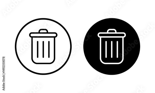 Trash icon vector illustration. trash can icon. delete sign and symbol.