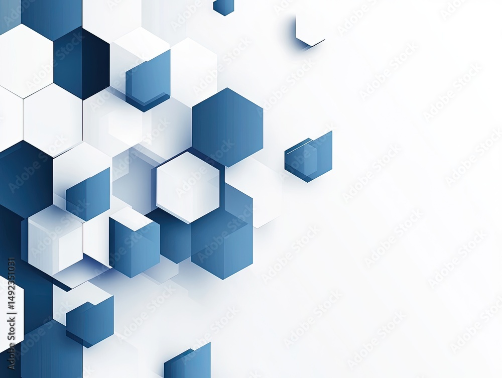 Abstract geometric background with overlapping hexagons Abstract geometric background with overlapping hexagons