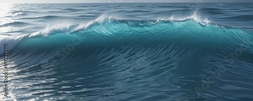 Soothing blue water wave pattern, calming design, blue, abstract