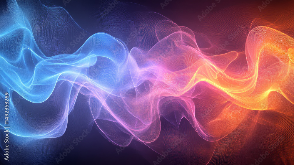 Fototapeta premium Abstract energy flow