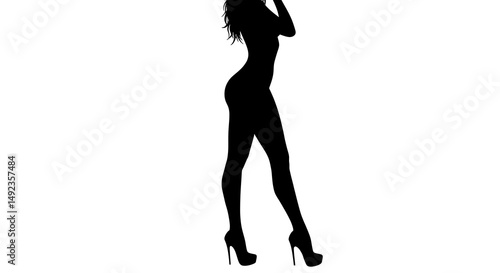 Silhouette of Confidence AI Generated