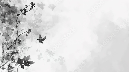 Simple - style gray - white creative image