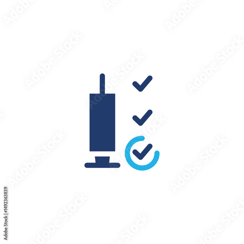 vaccination standard colored icon vector design good for web or mobile app