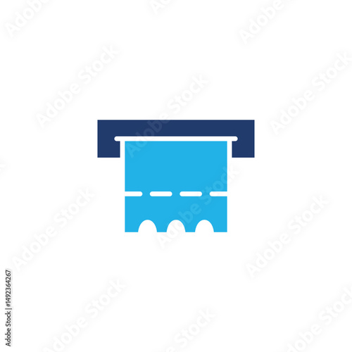 ticket vending machine colored icon vector design good for web or mobile app