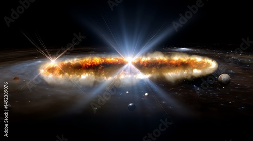 Cosmic Ring of Light in Space