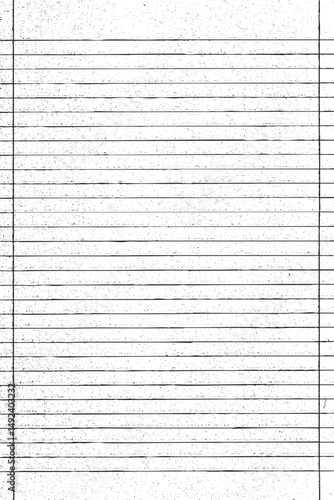 Lined Notebook Paper vector texture background. You can add a retro and grunge style to your work with this easy-to-use, vector formatted squared notebook paper that you can use in any size you want