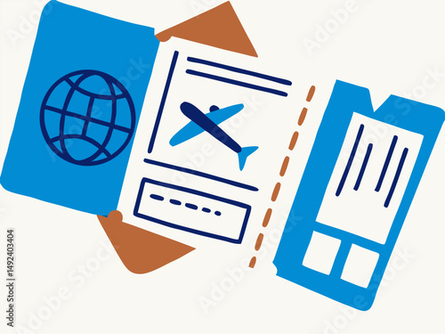 Passport, Airplane Ticket, and Boarding Pass: Travel Documents