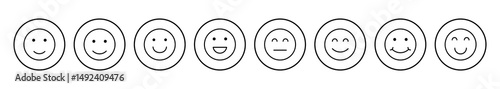 smile icon vector. smile emoticon icon. feedback