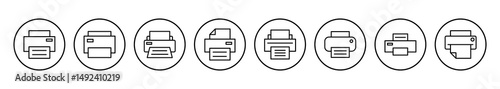 Print icon vector. printer icon vector.