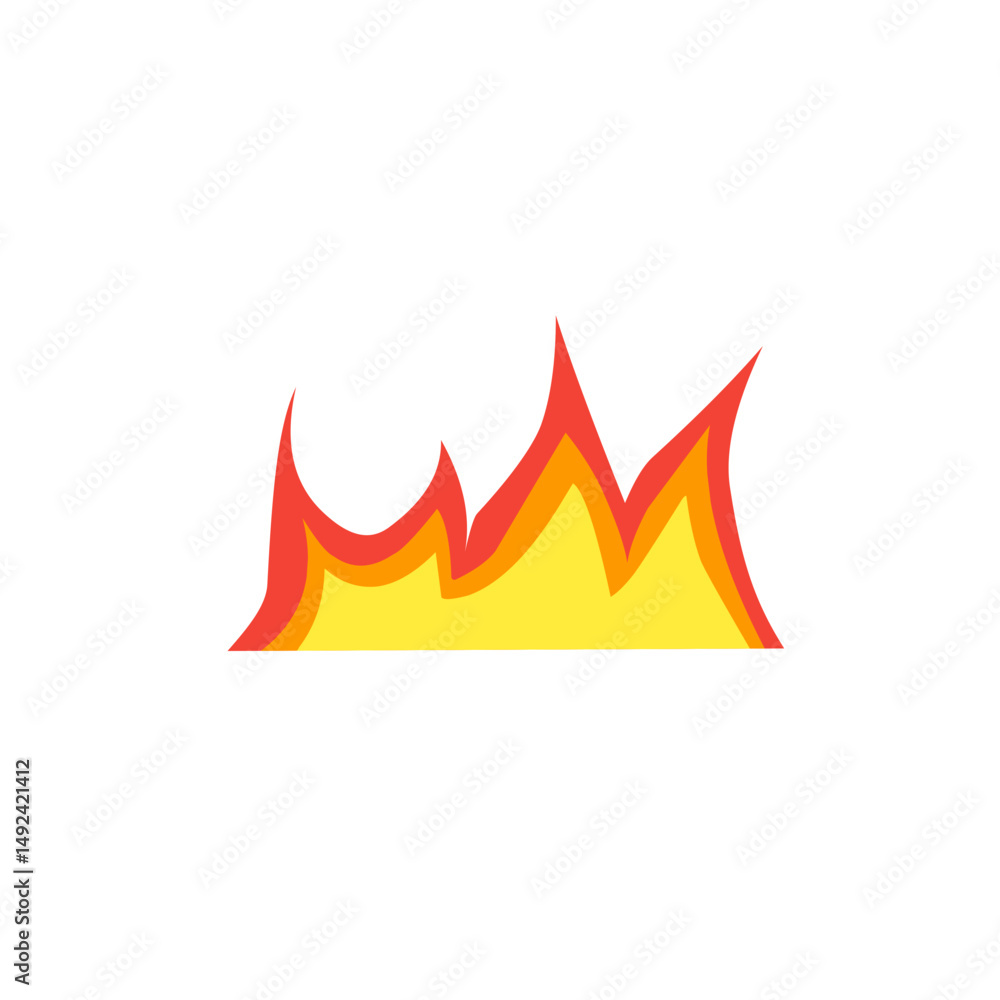 hot fire vector illustration hot fire vector illustration