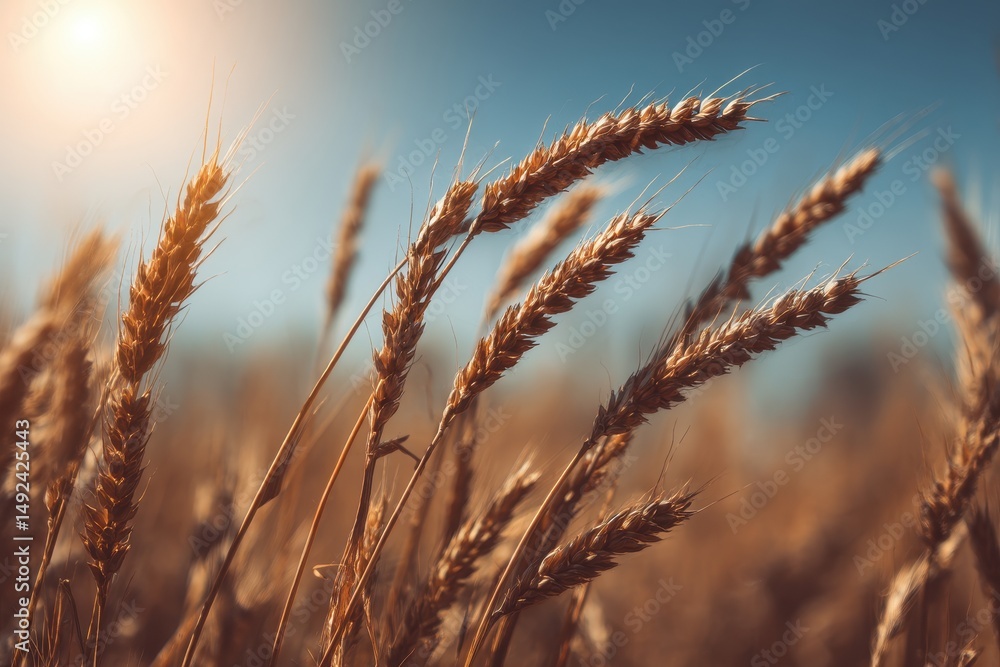 Golden Wheat Field at Sunset Golden Wheat Field at Sunset