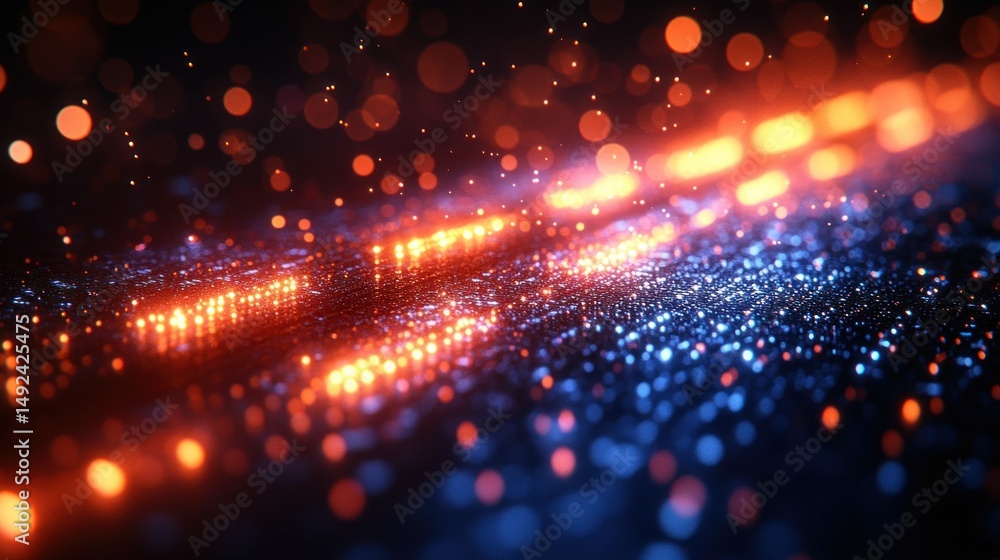 Abstract glowing particles (1) Abstract glowing particles (1)