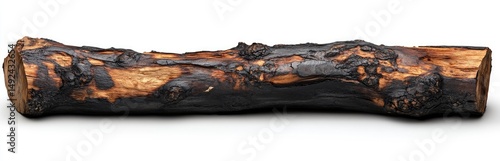 Wallpaper Mural Charred Wooden Log Torontodigital.ca