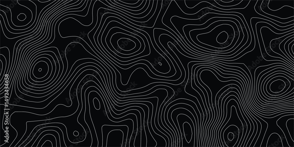 Obraz premium Topography background. Vector banner. Topography background. Vector geographic contour map. Background of the topographic map. Topographic map lines, contour background. 